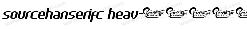 sourcehanserifc heav字体转换